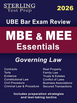 cover image of MBE & MEE Essentials